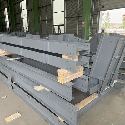 Painted Galvanized Custom Steel Structure Components Sets For Prefabricated Building