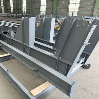 Painted Galvanized Custom Steel Structure Components Sets For Prefabricated Building