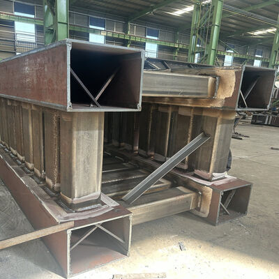 Metal Structural Components Bridge Heavy Steel Fabrication Processing Bridge Pier