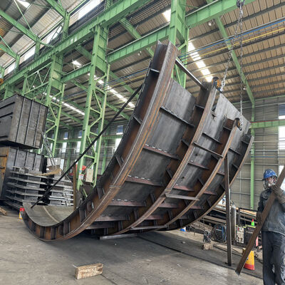 Q235B Q355B Heavy Steel Fabrication Forming And Bending For Complex Structural
