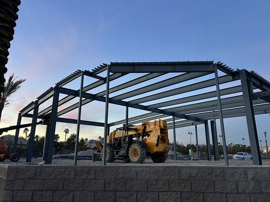 High Performance Steel Structure Fabrication Construction ASTM Weather Resistant