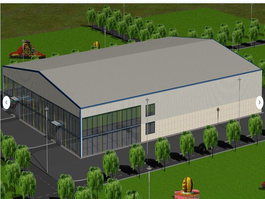 Pre Engineered Steel Structure Warehouse Construction Systems GB Standard