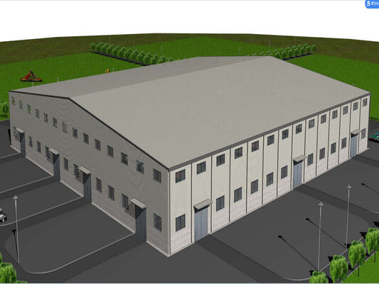 Pre Engineered Steel Structure Warehouse Construction Systems GB Standard