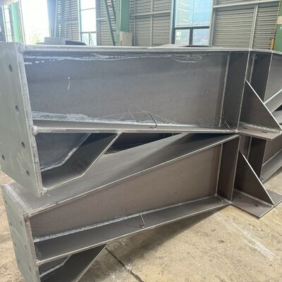 Customized Welded H Beam Variable Cross Section Tapered Steel Girder Fabrication Steel Structure For Industrial Building