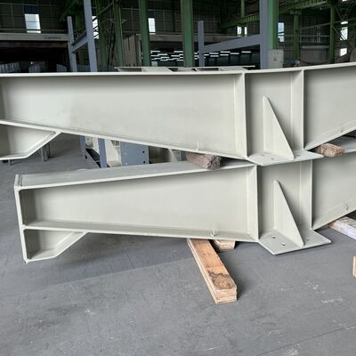 Customized Welded H Beam Variable Cross Section Tapered Steel Girder Fabrication Steel Structure For Industrial Building